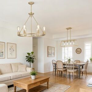 Gold Chandelier Light Fixture